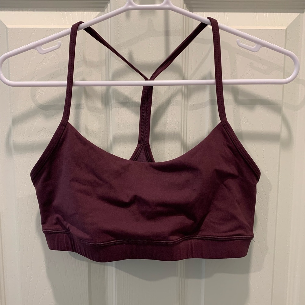 Maroon comfy CRZ sports bra